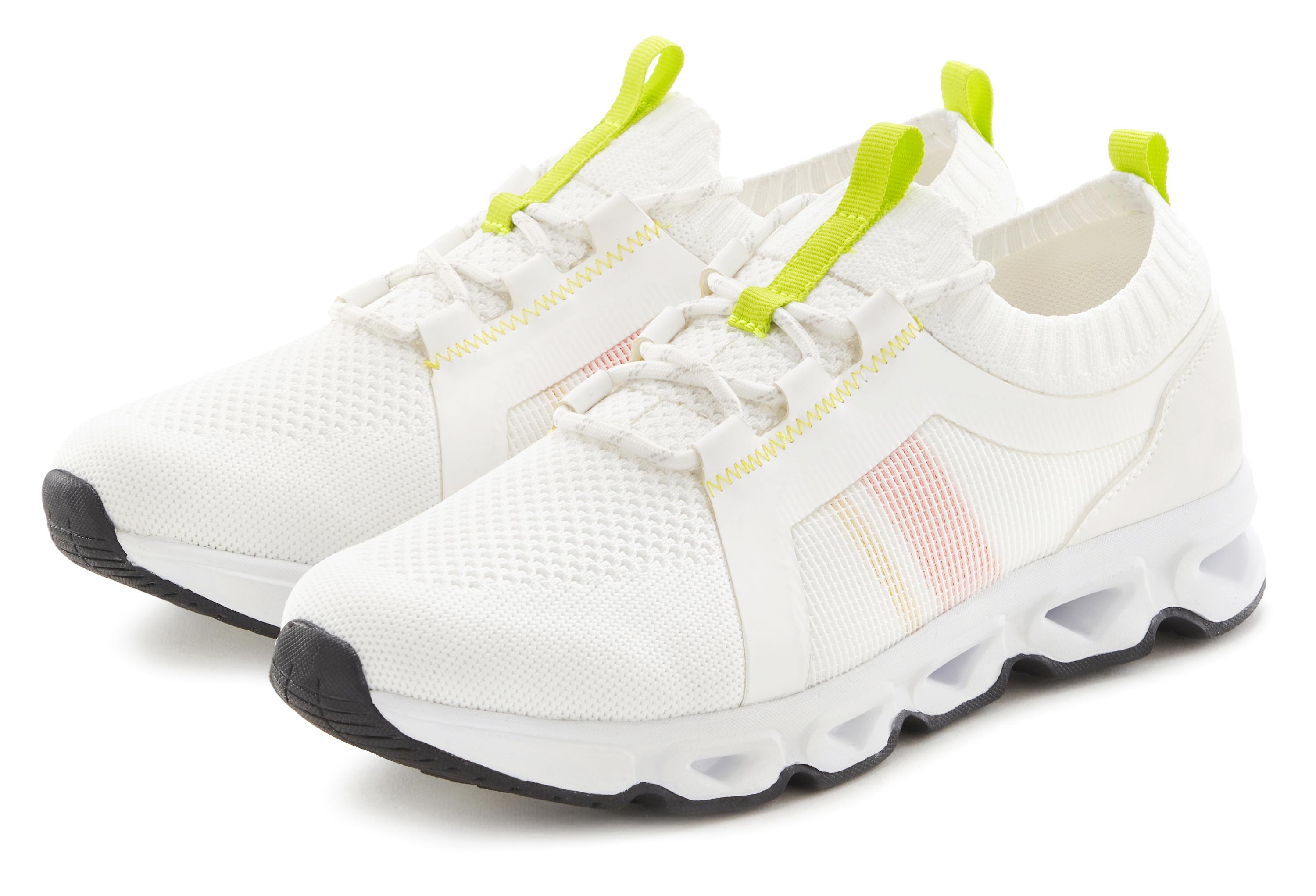 John Devin Sneaker Sneaker - wei&szlig; - neon