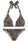 Lascana Triangel-Bikini Bikini Set Damen - schwarz-gold
