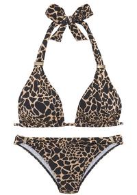 Lascana Triangel-Bikini Bikini Set Damen - schwarz-gold