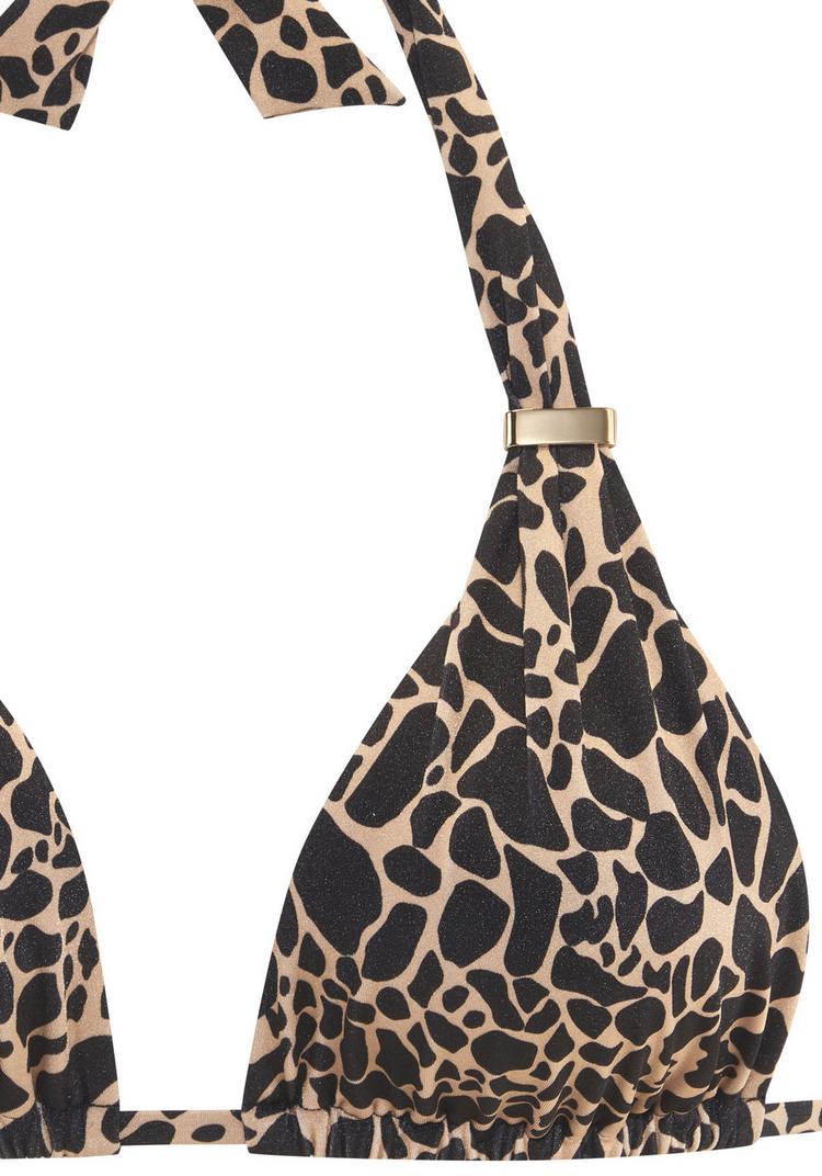 Lascana Lascana Triangel-Bikini Bikini Set Damen - schwarz-gold - 1 | SportScheck