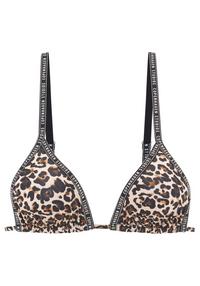 Copenhagen Studios Triangel-Bikini-Top Bikini Oberteil Damen - braun-bedruckt