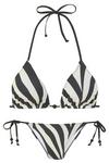 FRENCH CONNECTION Triangel-Bikini Bikini Set Damen - schwarz-creme