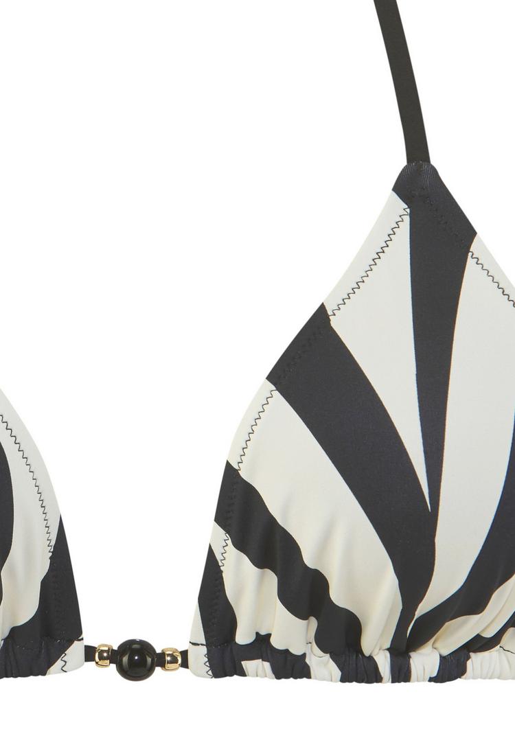 FRENCH CONNECTION FRENCH CONNECTION Triangel-Bikini Bikini Set Damen - schwarz-creme - 0 | SportScheck