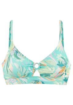 VENICE BEACH Triangel-Bikini-Top Bikini Oberteil Damen türkis bedruckt