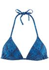 JETTE Triangel-Bikini-Top Bikini Oberteil Damen - marine bedruckt