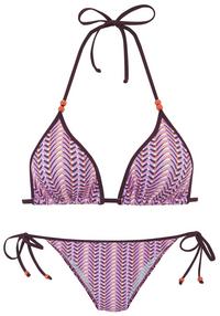 Vivance Triangel-Bikini Bikini Set Damen - rosa bedruckt