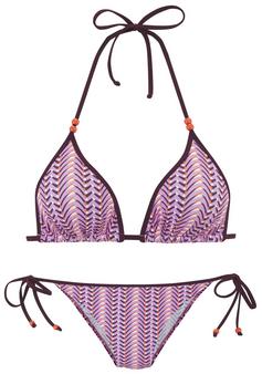 Vivance Triangel-Bikini Bikini Set Damen rosa bedruckt