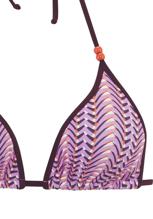 Rückansicht von Vivance Triangel-Bikini Bikini Set Damen rosa bedruckt