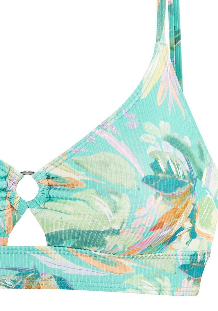 VENICE BEACH VENICE BEACH Triangel-Bikini-Top Bikini Oberteil Damen - t&uuml;rkis bedruckt - 5 | SportScheck