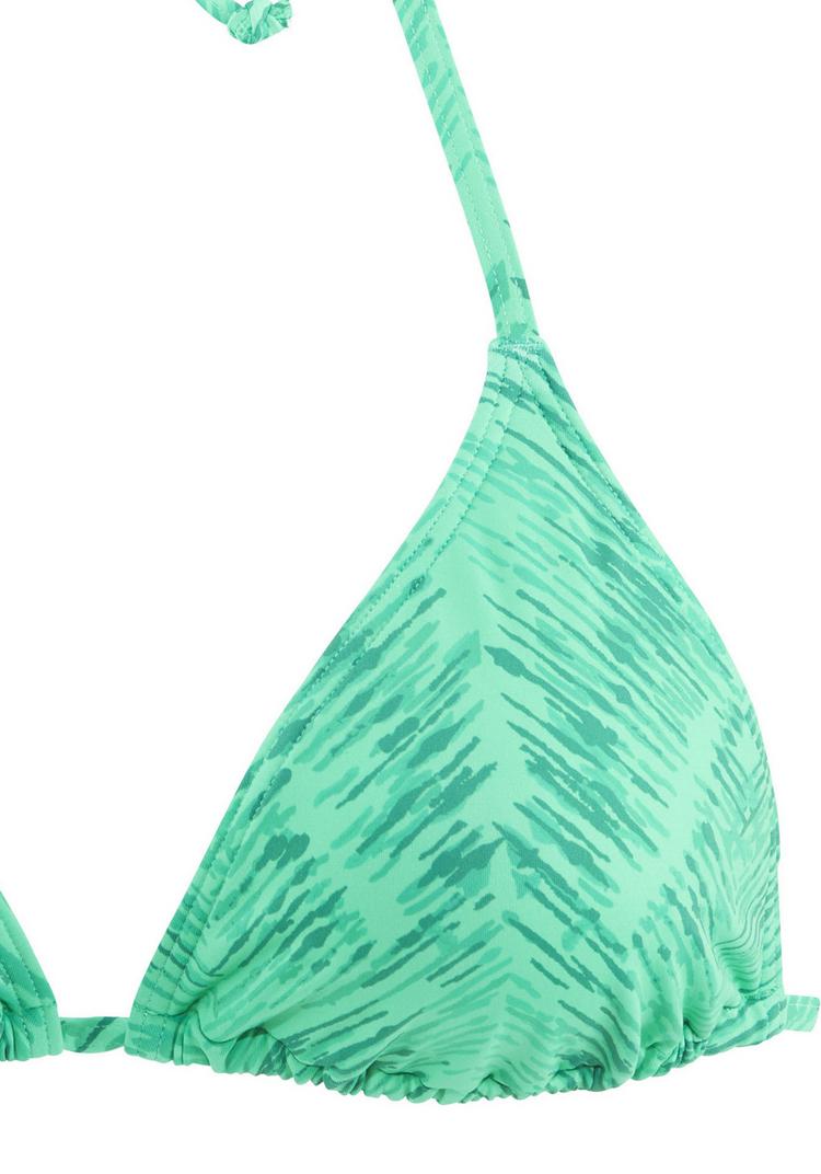 JETTE JETTE Triangel-Bikini-Top Bikini Oberteil Damen - gr&uuml;n bedruckt - 1 | SportScheck