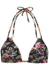 Buffalo Triangel-Bikini-Top Bikini Oberteil Damen - schwarz bedruckt