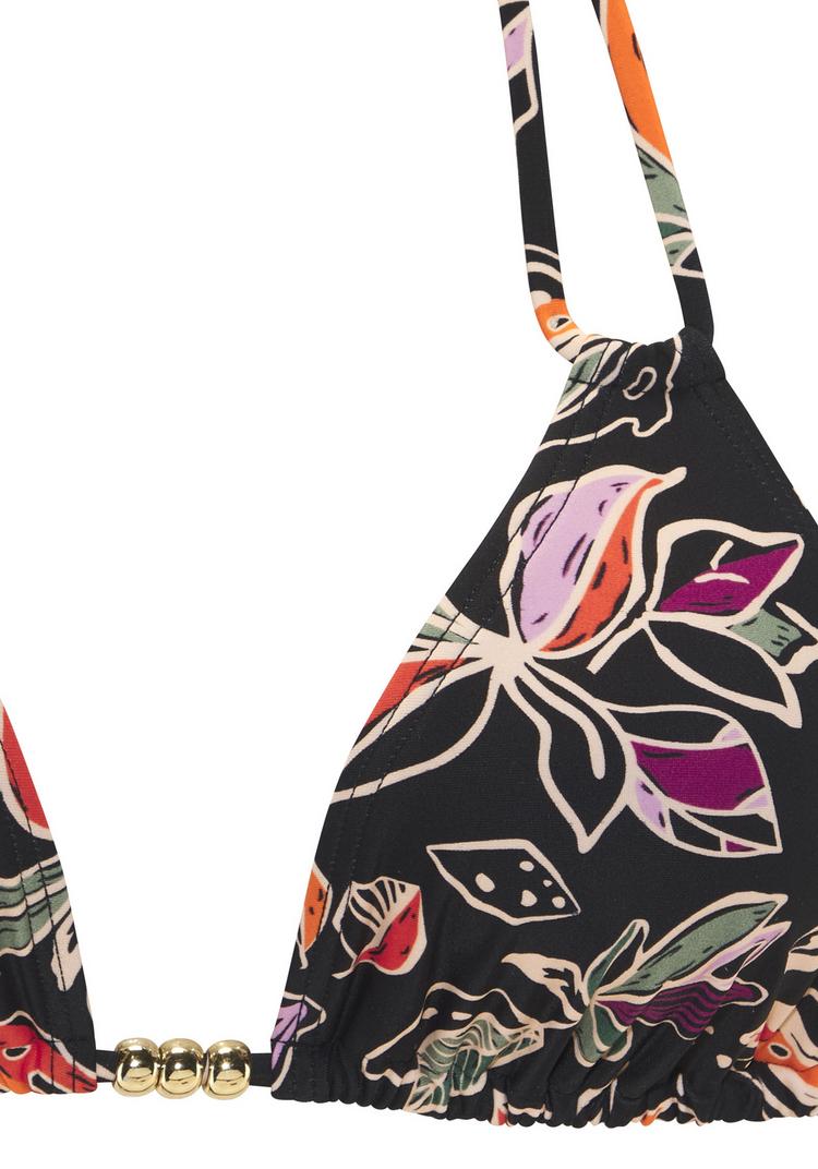 Buffalo Buffalo Triangel-Bikini-Top Bikini Oberteil Damen - schwarz bedruckt - 0 | SportScheck