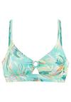 VENICE BEACH Triangel-Bikini-Top Bikini Oberteil Damen - t&uuml;rkis bedruckt