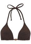 Lascana Triangel-Bikini-Top Bikini Oberteil Damen - braun