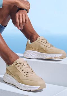 Rückansicht von John Devin Sneaker Sneaker beige