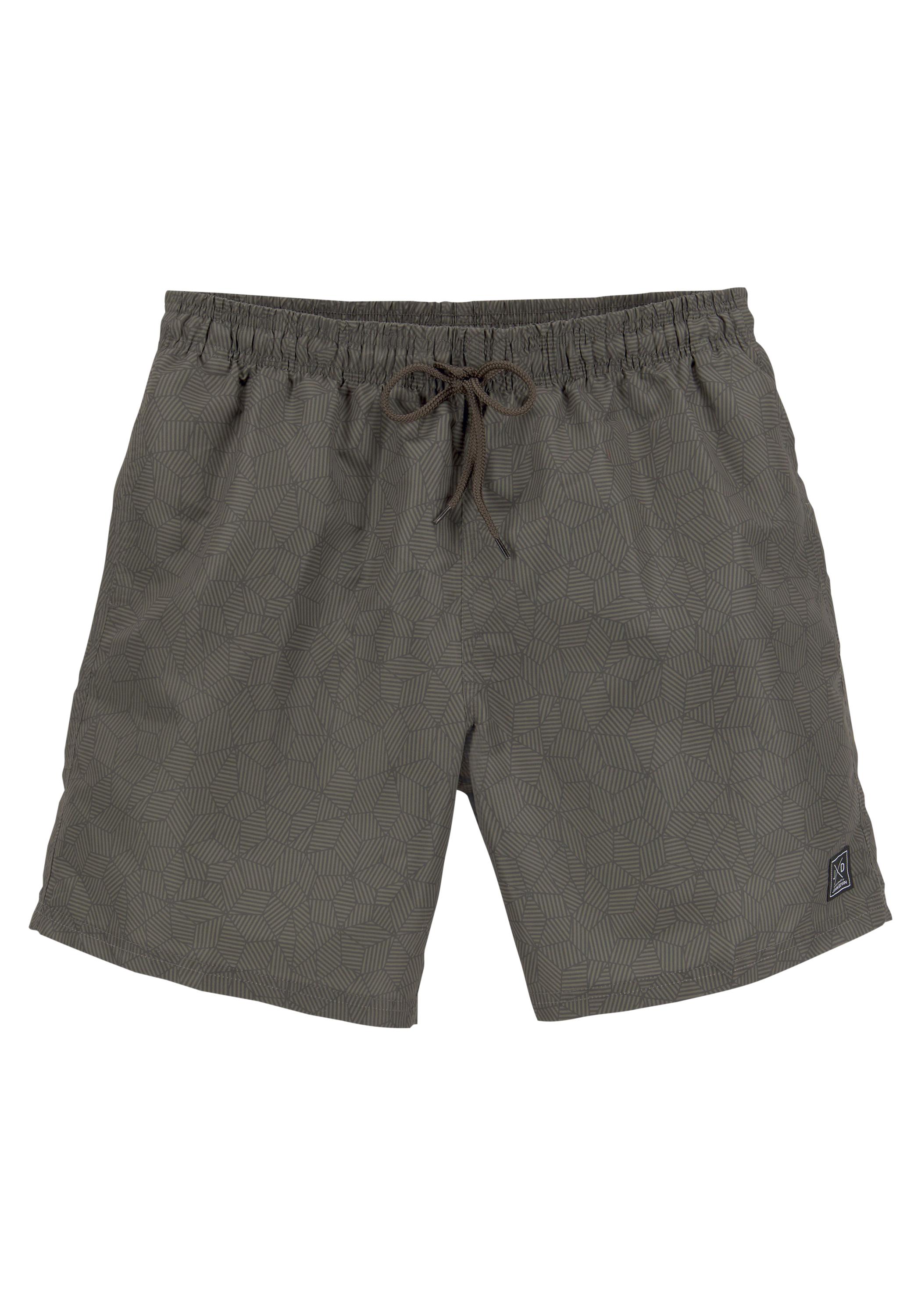 John Devin Badeshorts Badehose Herren - braun