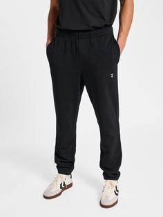 Rückansicht von hummel hmlPULSE SWEAT PANTS Trainingshose Herren BLACK
