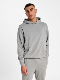 Rückansicht von hummel hmlPULSE SWEAT HOODIE Hoodie Herren GREY MELANGE