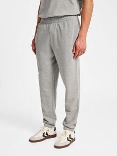 Rückansicht von hummel hmlPULSE SWEAT PANTS Trainingshose Herren GREY MELANGE