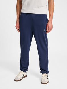 Rückansicht von hummel hmlPULSE SWEAT PANTS Trainingshose Herren DRESS BLUES
