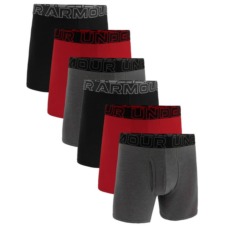 Under Armour Under Armour Boxershort Unterhose Herren - Schwarz/Grau/Rot - 0 | SportScheck
