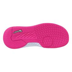 Rückansicht von Kempa Kourtfly Jr Hallenschuhe Kinder pink/weiß