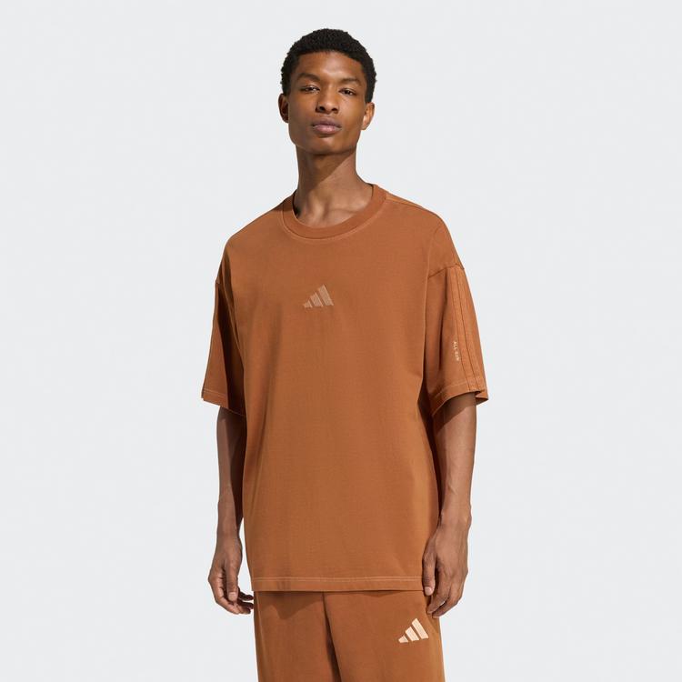 adidas adidas ALL SZN T-Shirt, verwaschene Optik T-Shirt Herren - Dusky Bronze - 0 | SportScheck
