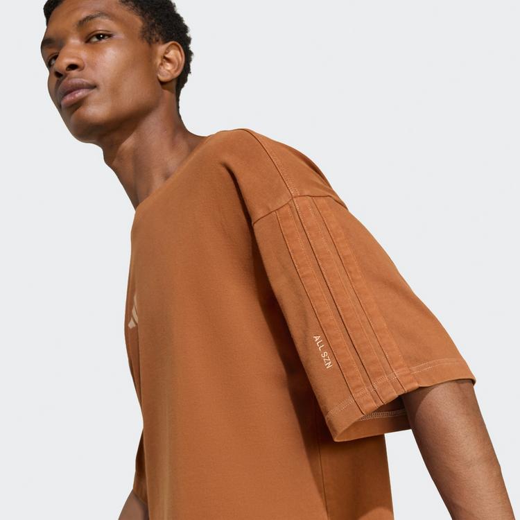 adidas adidas ALL SZN T-Shirt, verwaschene Optik T-Shirt Herren - Dusky Bronze - 0 | SportScheck