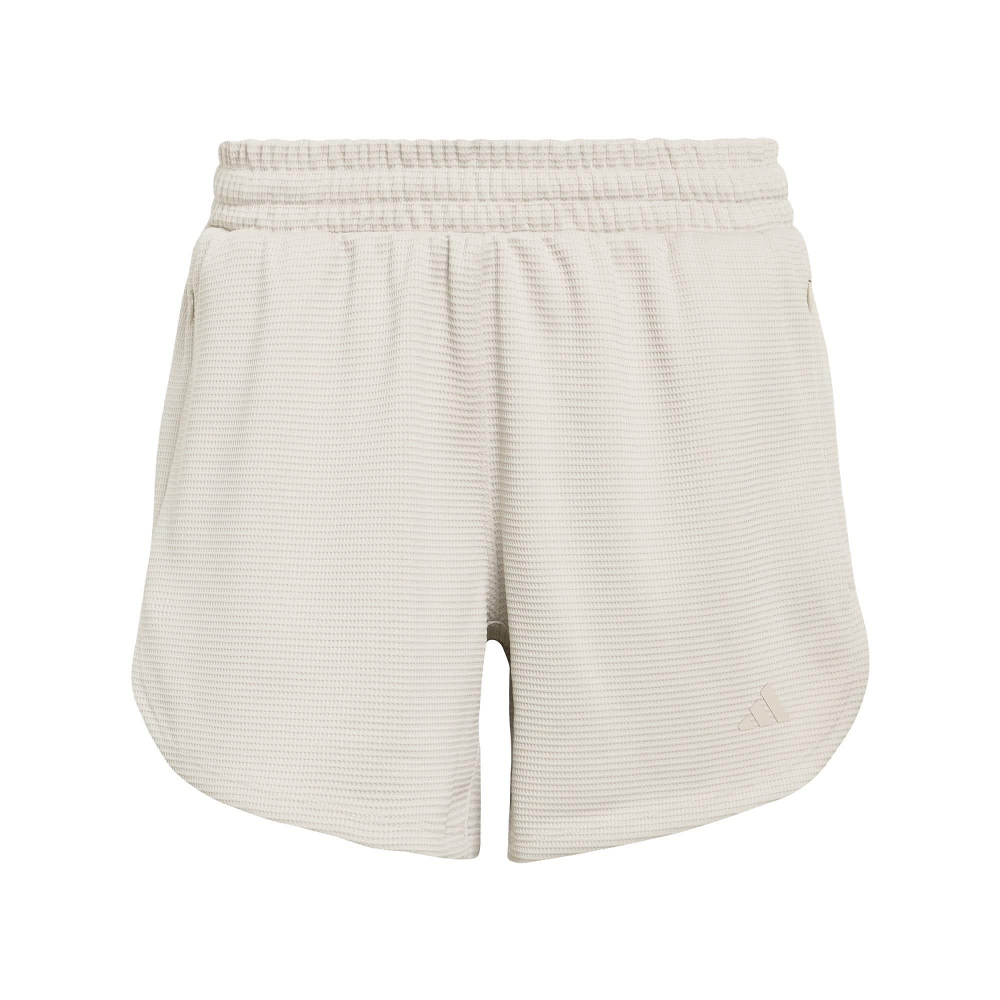 adidas Pacer Workout Waffle Shorts Funktionsshorts Damen - Beige
