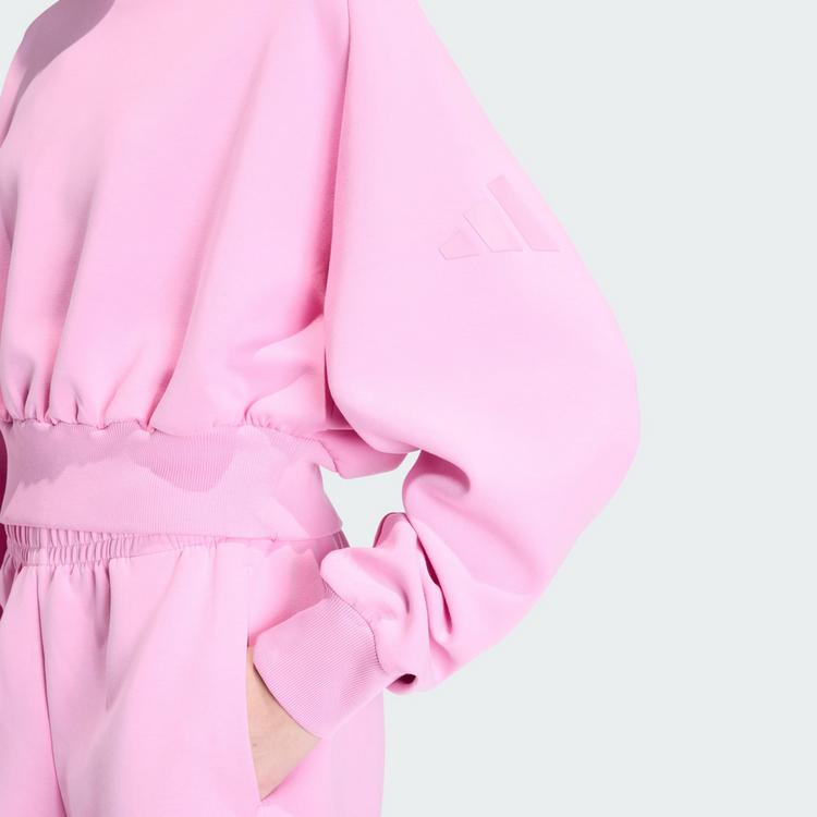 adidas adidas Soft Lux Sweatshirt, locker geschnitten Sweatshirt Damen - St Tropic Bloom - 1 | SportScheck
