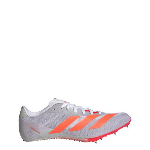 Rückansicht von adidas Adizero Sprintstar Spike-Schuh Laufschuhe Herren Cloud White / Lucid Orange / Lucid Red