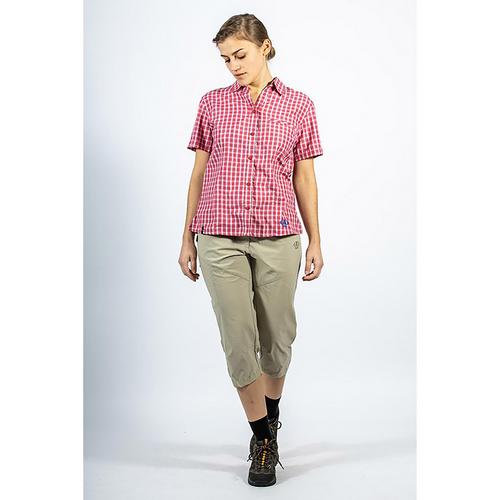 Rückansicht von Maul Sport Rennes Funktionsshorts Damen Beige