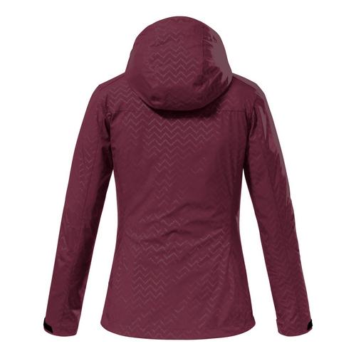Rückansicht von KILLTEC KOS 176 Softshelljacke Damen Bordeaux