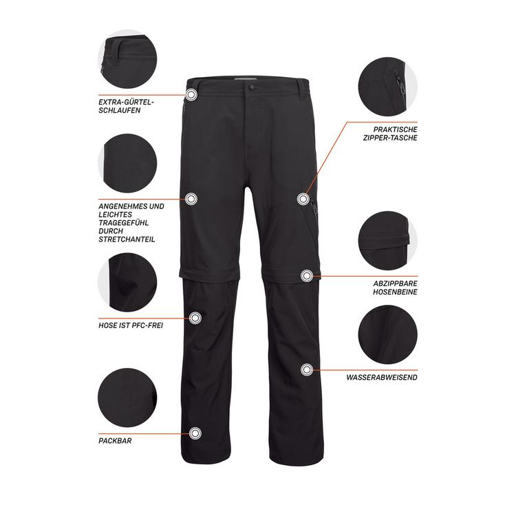 KILLTEC KILLTEC KOS 13 Trekkinghose Herren - Nachtschwarz - 1 | SportScheck
