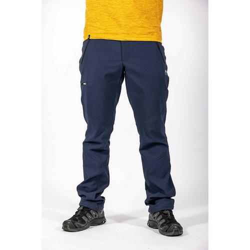 Rückansicht von Maul Sport Nebelhorn REC Softshellhose Herren Marine