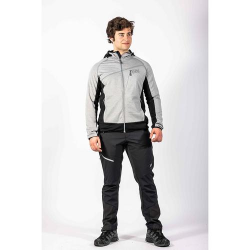 Rückansicht von Maul Sport Herzogstand Fleecejacke Herren Hellgrau