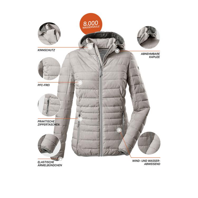 G.I.G.A. DX by killtec G.I.G.A. DX by killtec Uyaka Stripe Outdoorjacke Damen - Grau - 3 | SportScheck