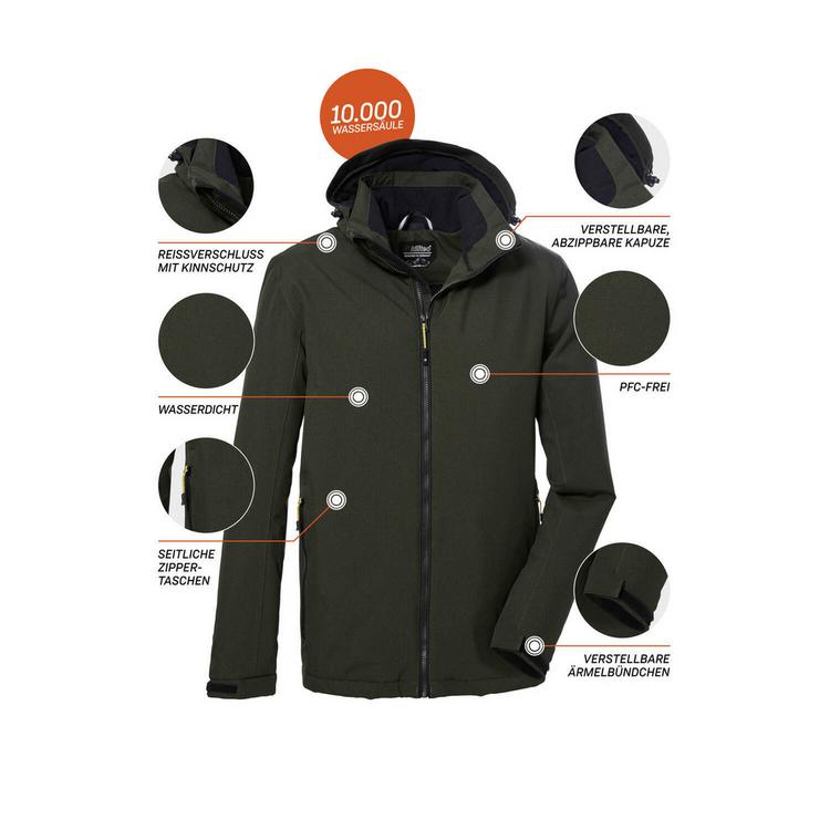 KILLTEC KILLTEC KOW 22 Funktionsjacke Herren - Dunkeloliv111 - 3 | SportScheck