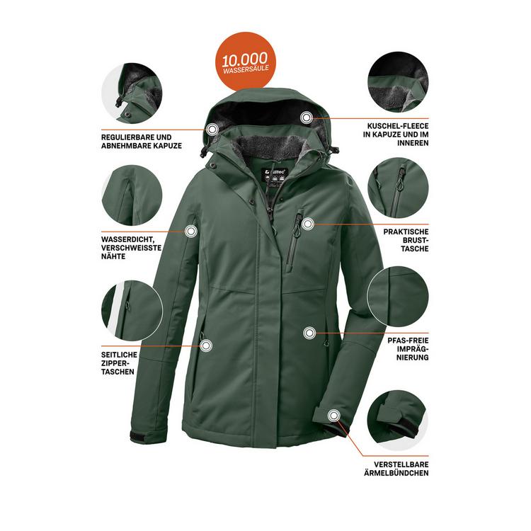 KILLTEC KILLTEC KOW 170 Softshelljacke Damen - Gr&uuml;n2048 - 3 | SportScheck