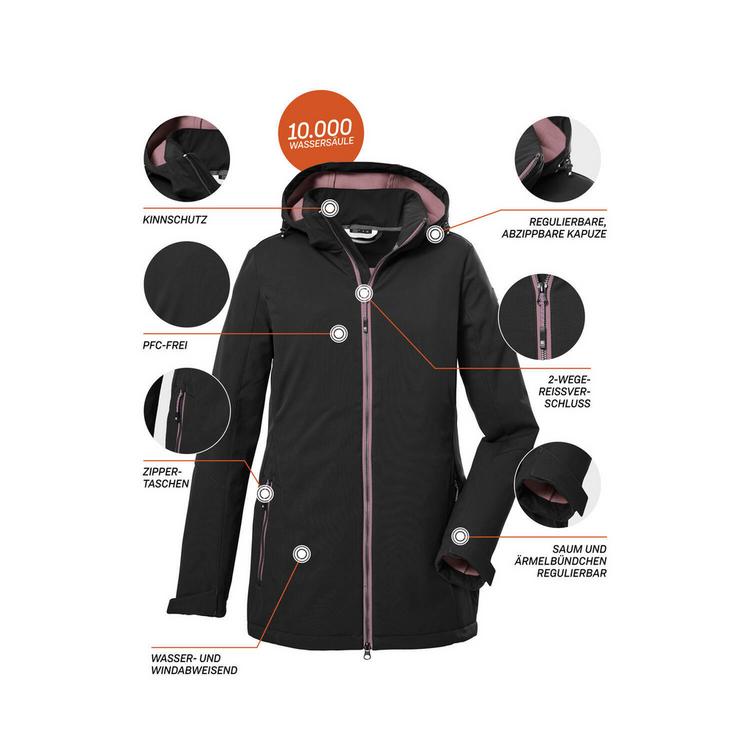 KILLTEC KILLTEC KOW 8 Softshelljacke Damen - Schwarz0110 - 3 | SportScheck