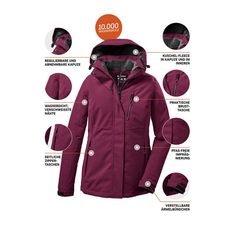 KILLTEC KILLTEC KOW 170 Softshelljacke Damen - Rose4010 - 3 | SportScheck