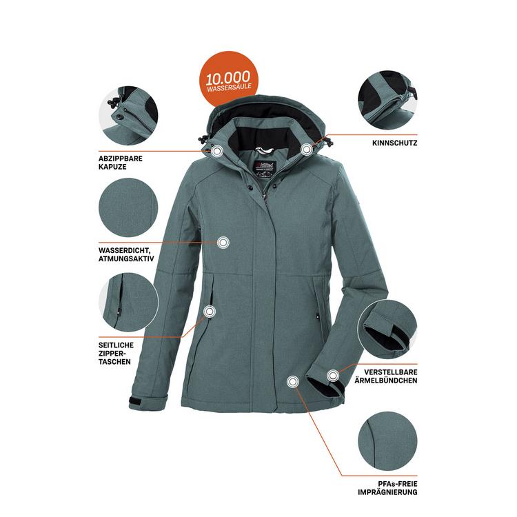KILLTEC KILLTEC KOW 37 Funktionsjacke Damen - Blau305 - 3 | SportScheck