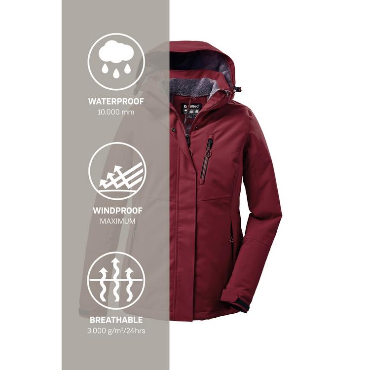 KILLTEC KILLTEC KOW 140 Softshelljacke Damen - Bordeaux - 2 | SportScheck