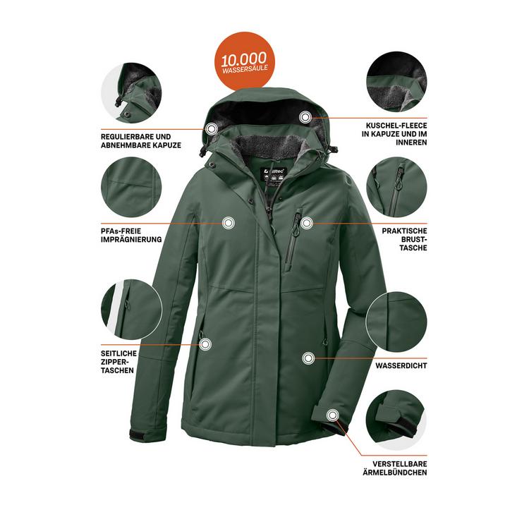 KILLTEC KILLTEC KOW 140 Softshelljacke Damen - Gr&uuml;n2048 - 3 | SportScheck