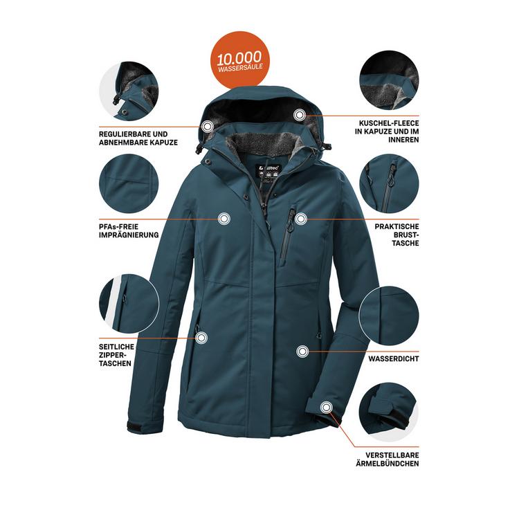 KILLTEC KILLTEC KOW 140 Softshelljacke Damen - Petrol2513 - 3 | SportScheck