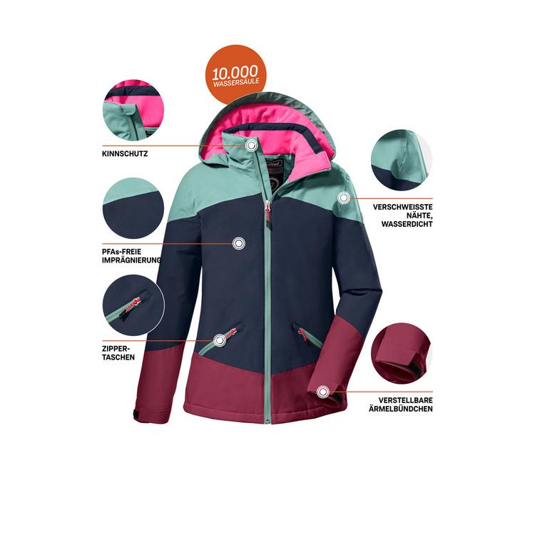 KILLTEC KILLTEC KOW 195 Softshelljacke M&auml;dchen - Marine324 - 3 | SportScheck