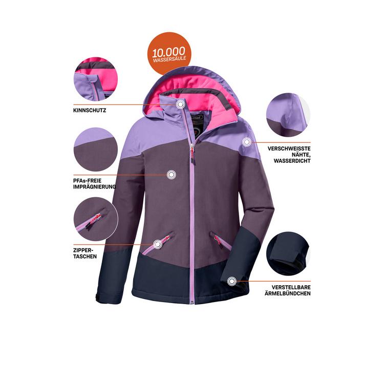 KILLTEC KILLTEC KOW 195 Softshelljacke M&auml;dchen - Beere381 - 3 | SportScheck