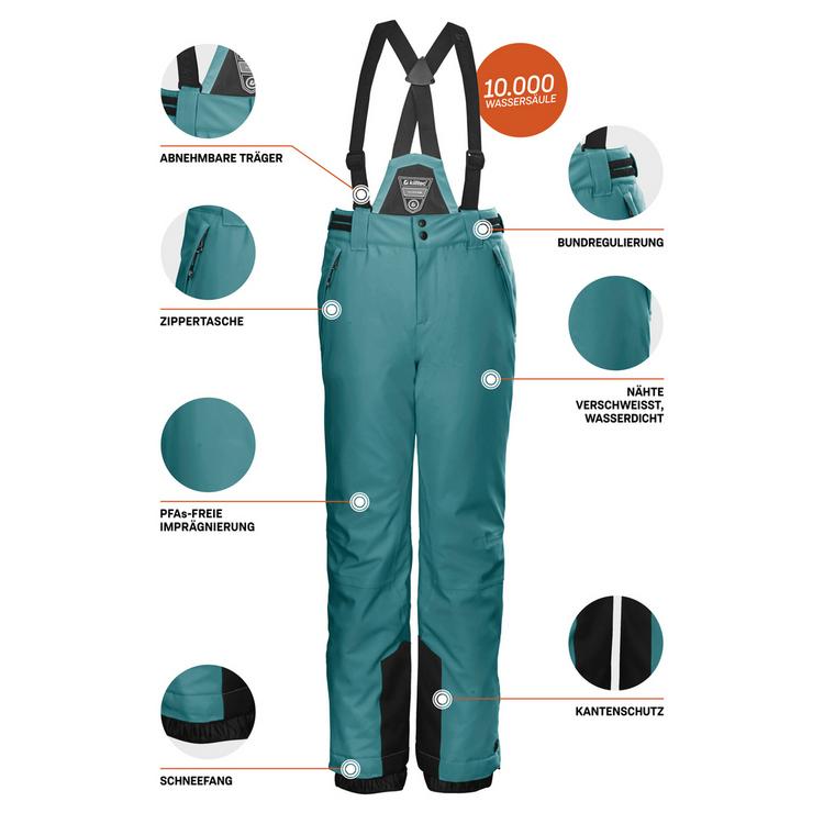 KILLTEC KILLTEC KSW 77 Skihose M&auml;dchen - Gr&uuml;n2068 - 3 | SportScheck
