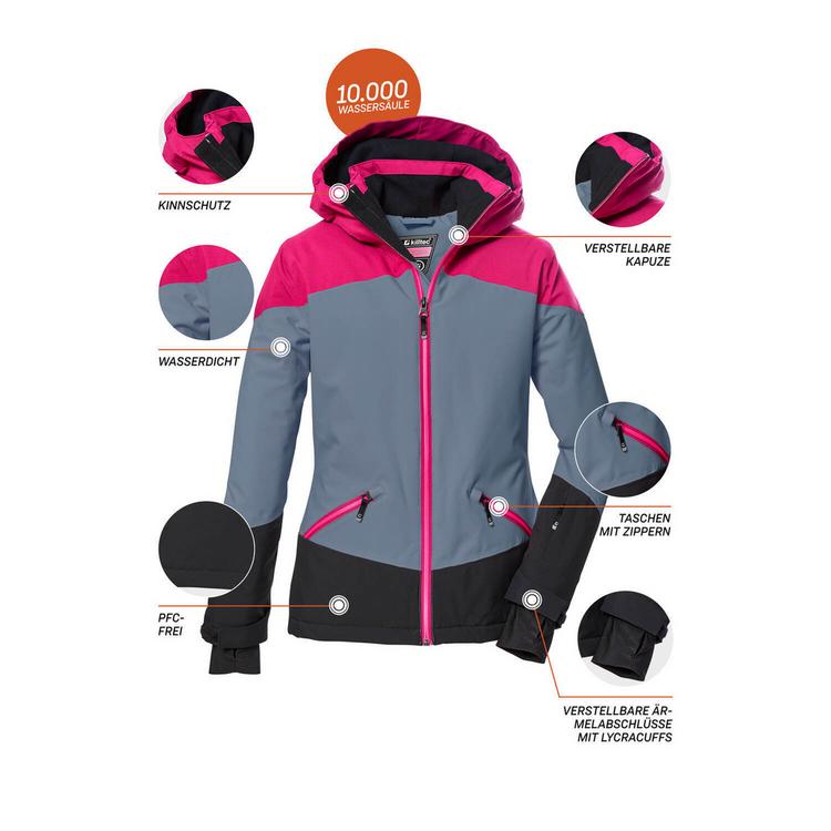 KILLTEC KILLTEC KSW 151 Skijacke M&auml;dchen - Blau305 - 3 | SportScheck
