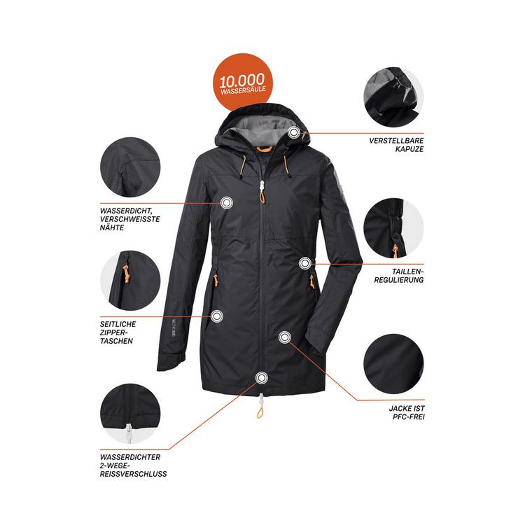 KILLTEC KILLTEC KOS 54 WMN JCKT Softshelljacke Damen - Grau0624 - 3 | SportScheck